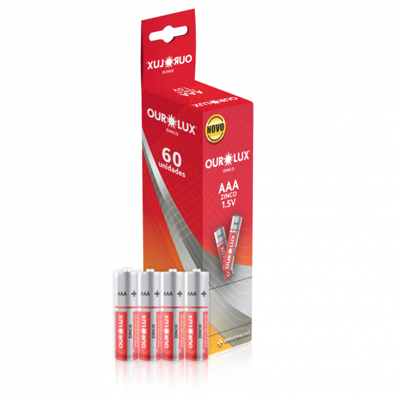 Pilha Comum Aaa 6 Tubo Com 4Un Cm 360 27015C Ourolux