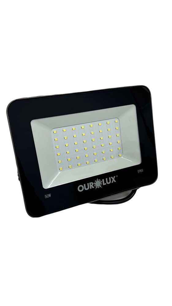 Refletor Led Pro 50W Preto 6500K Bivolt 03380 Ourolux