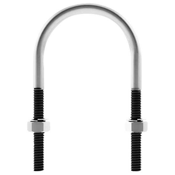 Grampo U Aço Fogo 2" Pesado Haste 3/8 CX/GU-6FG 3/8 PGF CONEX