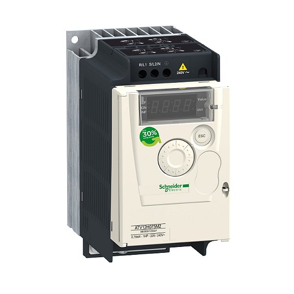 Inversor De Frequência Atv12 - 0.55 Kw - 200-240 Vac Monofásico ATV12H055M2 SCHNEIDER