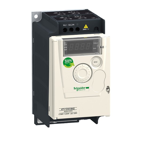 Inversor De Frequência Atv12 - 0.37 Kw - 200-240 Vac Trifásico ATV12H037M3 SCHNEIDER