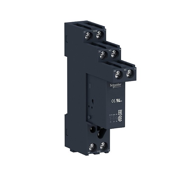 Relé De Interface, 8A, 2Naf, 24Vca, Com Base RSB2A080B7S SCHNEIDER