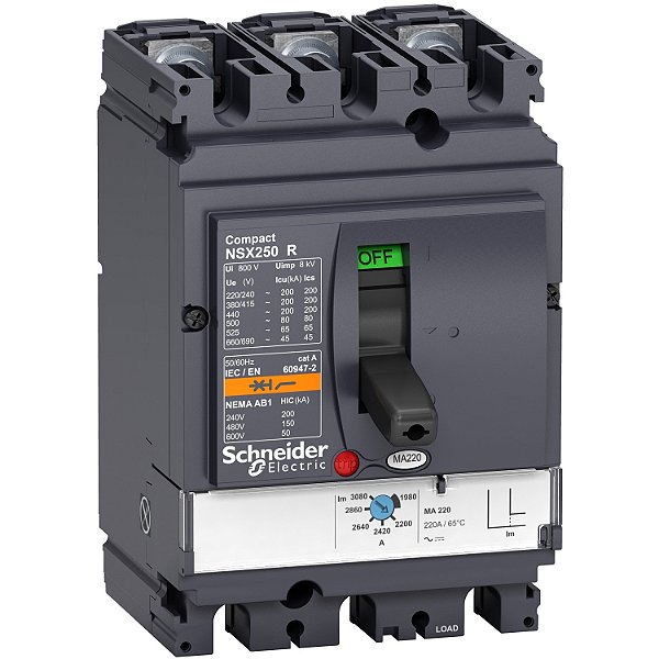 Disjuntor Nsx250R Ma 150A 3P3D LV433500 SCHNEIDER