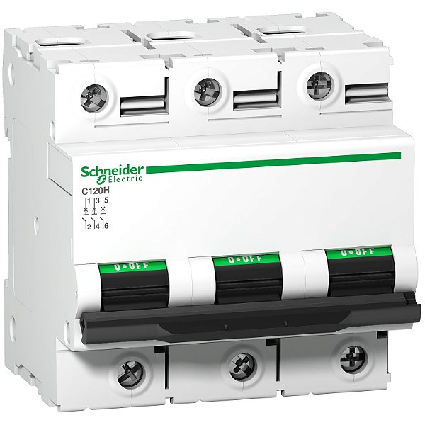 Disjuntor C120H 3P Curva C 80A 440V A9N18468 SCHNEIDER