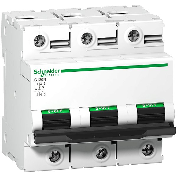Disjuntor C120N 3P Curva D 100A 440V A9N18388 SCHNEIDER