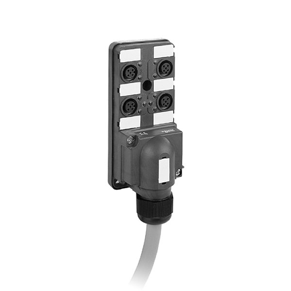 Modulo 4 Canais Conector M12 Cabo 5M E Com Led ABE9C1241L05 SCHNEIDER
