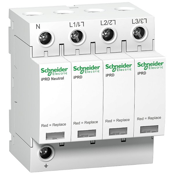 Protetor De Surto Acti9 Iprd20R 20Ka 3P+N 340V Com Contato De Sinalizacao Remota A9L20601 SCHNEIDER