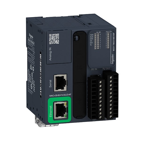 Controlador Lógico Programável - 8 Entradas / 8 Saídas Digitais - Saídas Relé - Modbus Tcp/Ethernet Ip (Slave) - 24 Vdc TM221ME16R SCHNEIDER