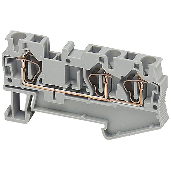 Conector Mola Seccao 4Mm2 3 Pontos Cinza NSYTRR43 SCHNEIDER