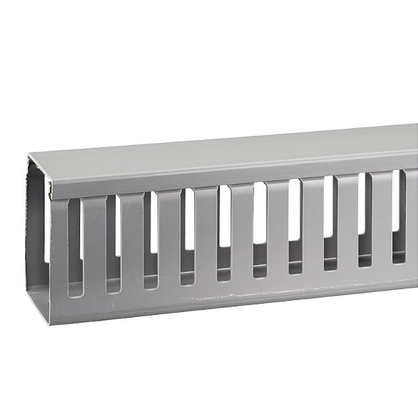 Canaleta Ranhurada Dexson 60 X 80 Mm Cinza 2M DXN10102 SCHNEIDER