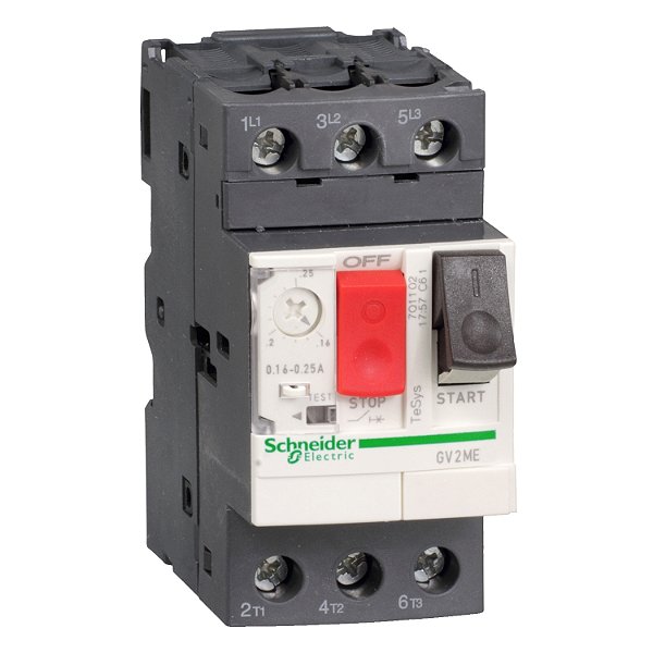 Disjuntor Termomagnetico Tesys Gv2 0.40-0.63A Botao Impulsao GV2ME04 SCHNEIDER