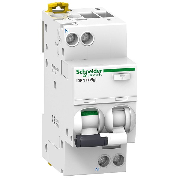 Disjuntor Diferencial Residual Idpnh Vigi 1P+N 16A C 30Ma Classe Ac 10000A 230V A9D37616 SCHNEIDER