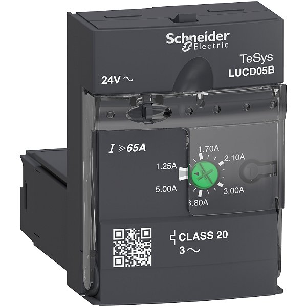Unidade De Controle Avancada Trifasico Classe 20 1.25-5A 24Vca Tesys LUCD05B SCHNEIDER