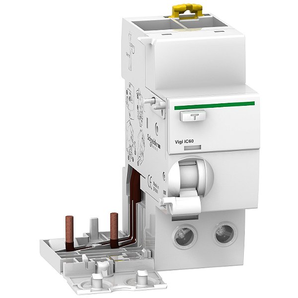 Bloco Diferencial Residual Acti9 Vigi Ic60 2P 63A 30Ma Classe Ac 230V A9V41263 SCHNEIDER