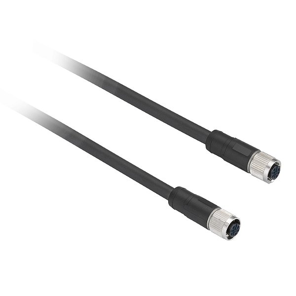 Pre-Wired Connectors Xz - Straight Female - M12 - 5 Pins - Cable Pvc 2M XZCPV11V12L2 SCHNEIDER