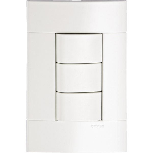Conjunto 2 Interruptores Simples + 1 Interruptor Paralelo 10A 250V Pl/Br PRM440141 SCHNEIDER