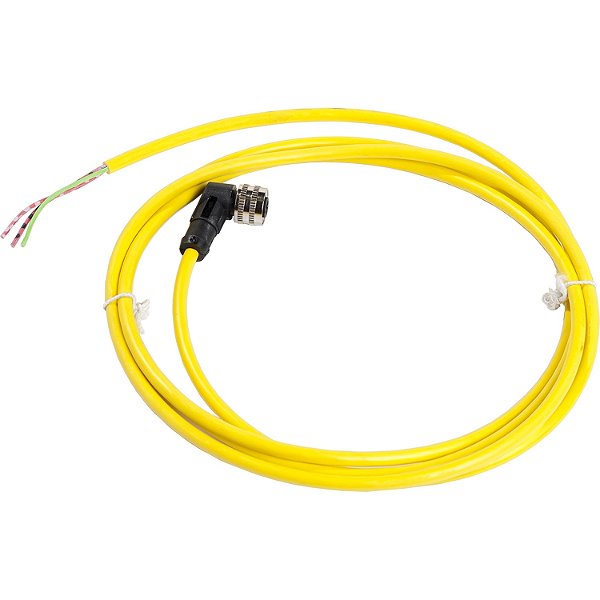 Cabo Pvc Com Conector 1/2 20Unf Cotovelo 3 Pinos 2 Metros XZCPV1965L2 SCHNEIDER