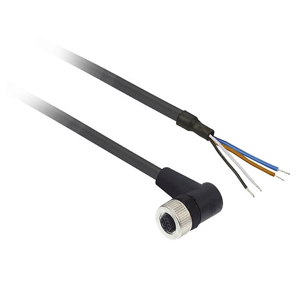 Cabo Com Conector M12 Cotoveloov4 Pinos 2 M XZCP1241L2 SCHNEIDER