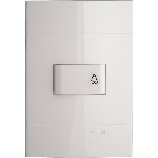 Conjunto Pulsador Campainha 10A 250V Pl/Br PRM044061 SCHNEIDER