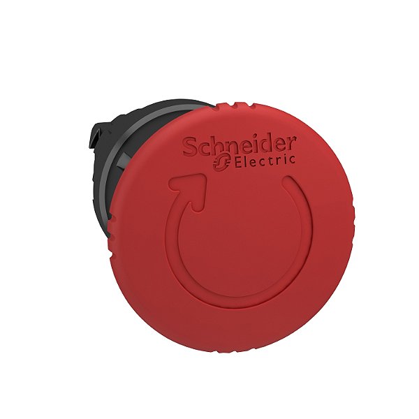 Cabeçote Para Botão De Emergência Ø22Mm Metálico, Girar Para Destravar, Cogumelo Ø40Mm, Vermelho, Borda Preta ZB4BS8447 SCHNEIDER
