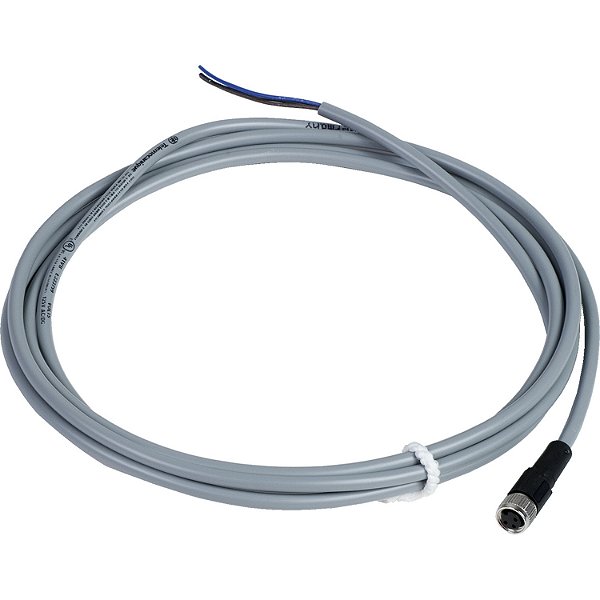 Cabo Pvc 3 Pinos Com Conector M8 Femea Reto 2 Metros XZCPV0566L2 SCHNEIDER