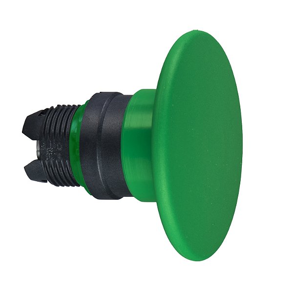 Cabeçote Para Botão Ø22Mm Plástico, Retorno Por Mola, Cogumelo Ø60Mm, Verde ZB5AR3 SCHNEIDER