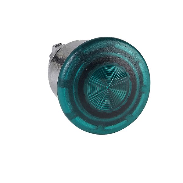 Cabeçote Para Botão Luminoso Modular Ø22Mm Metálico, Cogumelo Ø40Mm, Para Led Integral, Verde ZB4BW633 SCHNEIDER