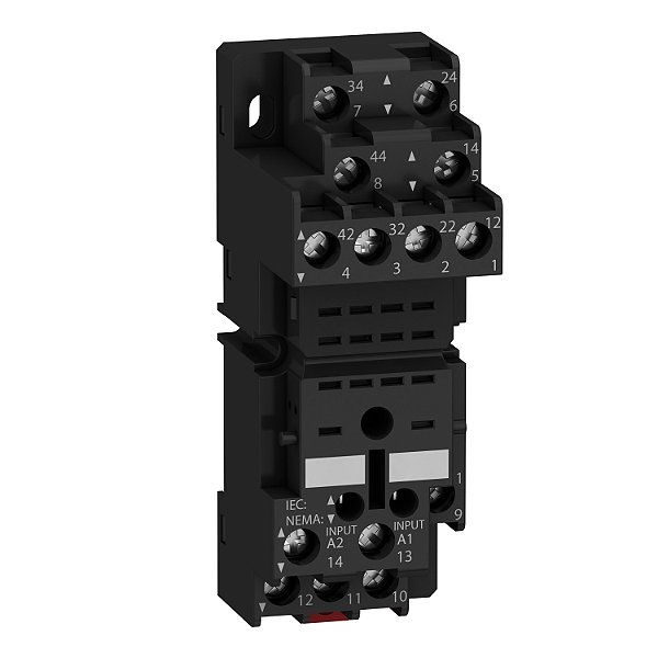 Base Para Relé Rxm2* E Rmx4*, Contatos Mistos, Conexão Parafuso RXZE2M114 SCHNEIDER
