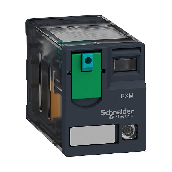 Relé De Interface, 12A, 2Naf, Botão De Teste, Led, 24Vcc RXM2AB2BD SCHNEIDER