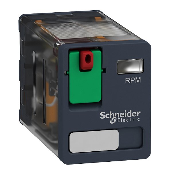 Relé De Potência, 15A, 2Naf, Botão De Teste, 230Vca RPM21P7 SCHNEIDER