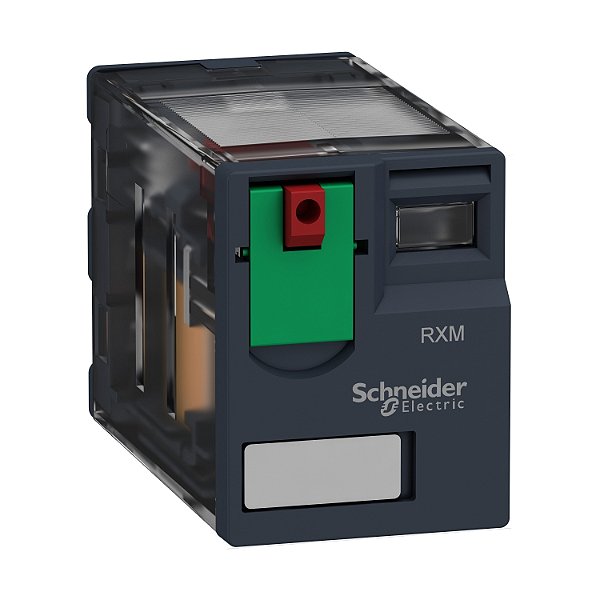 Relé De Interface, 12A, 2Naf, Botão De Teste, 120Vca RXM2AB1F7 SCHNEIDER