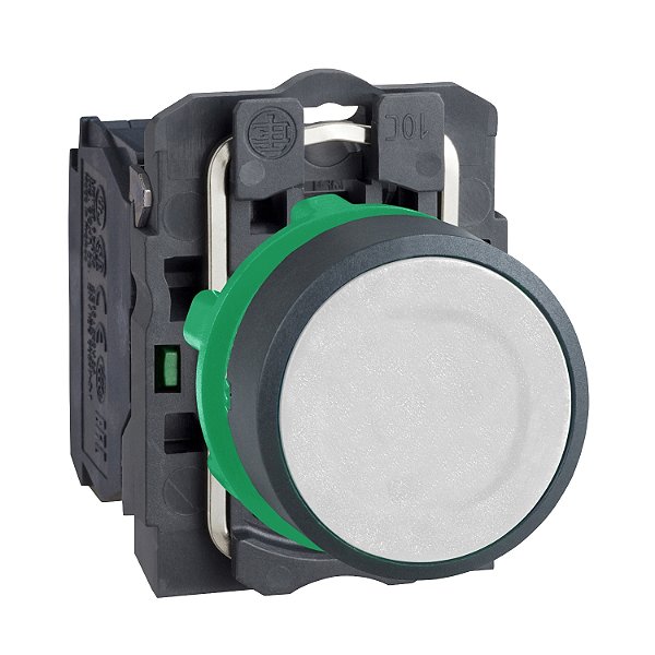 Botão Ø22Mm Plástico, Retorno Por Mola, Branco, Na XB5AA11 SCHNEIDER