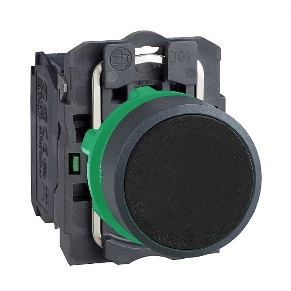 Botão Ø22Mm Plástico, Retorno Por Mola, Preto, Na XB5AA21 SCHNEIDER