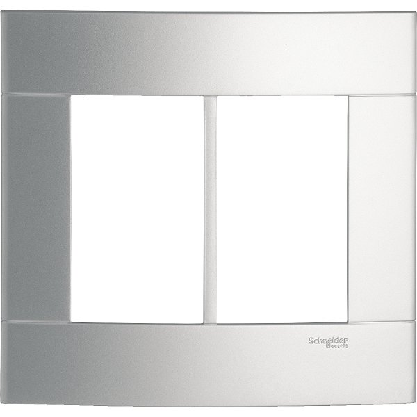 Placa 4X4 6 Postos Prata Artico PRM044466 SCHNEIDER