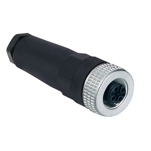 Conector M12 Femea Reto 5 Polos XZCC12FDM50B SCHNEIDER