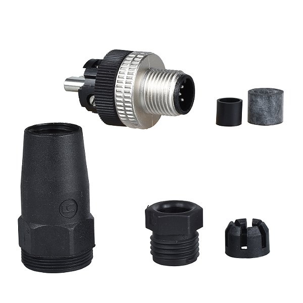 Conector M12 Machoo 5P Reto Ametalic XZCC12MDM50B SCHNEIDER