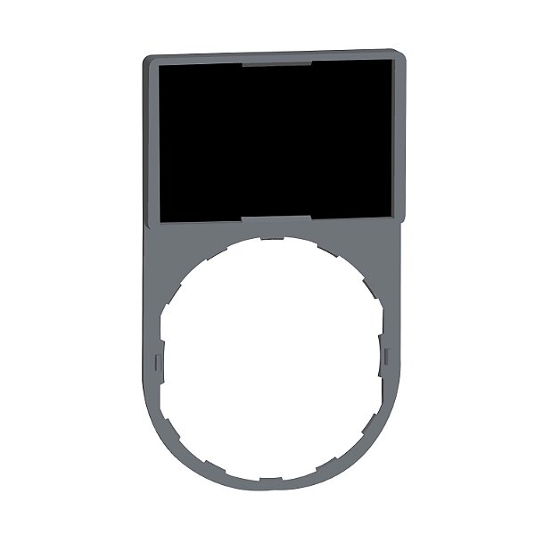 Porta Etiqueta 30X50Mm Preto Vermelho Sem Gravacao ZBY6101 SCHNEIDER