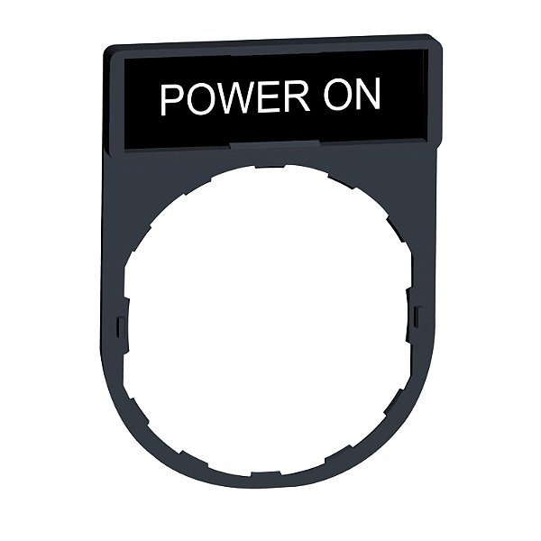 Porta Etiqueta 30X40Mm Preto Vermelho Power On ZBY2326 SCHNEIDER