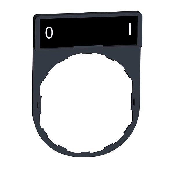Porta Etiqueta 30X40Mm Preto Vermelho O I ZBY2178 SCHNEIDER