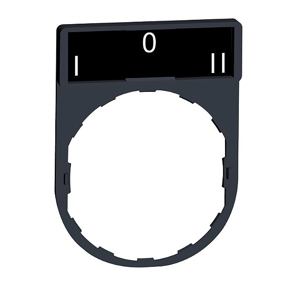 Porta Etiqueta 30X40Mm Preto Vermelho I O Ii ZBY2186 SCHNEIDER