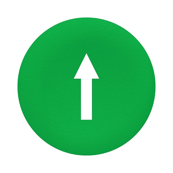 Pastilha Verde Com Gravacao Seta Cima Botao Duplo E Triplo C ZBA7335 SCHNEIDER