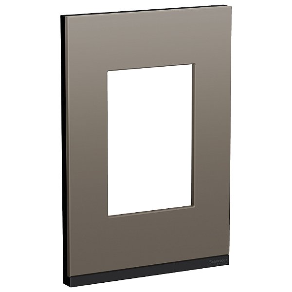 Placa+Suporte 4X2 3 Postos Class Gr / Grey Fenix Vertical S734103889 SCHNEIDER