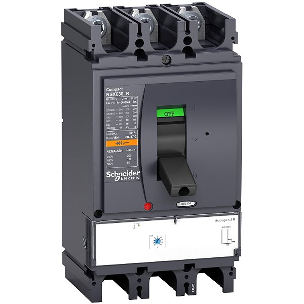 Disjuntor Nsx630R 1.3 Ma 500A 3P3D LV433702 SCHNEIDER