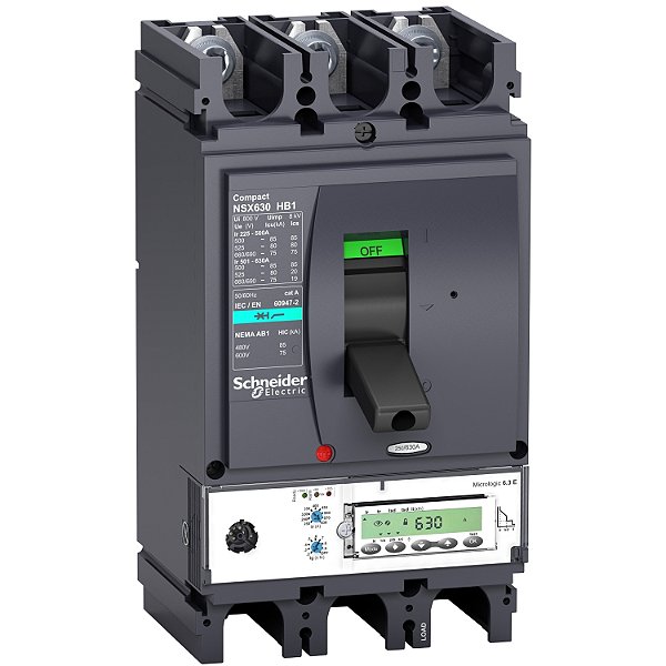 Disjuntor Nsx630Hb1 Micrologic6.3E 630A 3P3D LV433726 SCHNEIDER