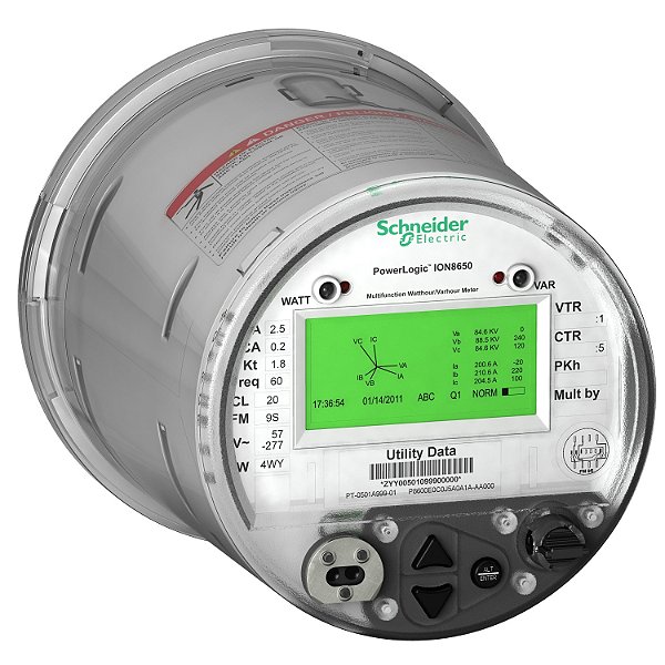 Ion8650 Meter 32Mb, Ft21 Panel, 120Vac/160Vdc 60Hz, Ethernet 3I+4O M8650C4C0H6E1B0A SCHNEIDER