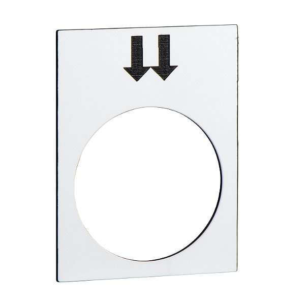 Etiqueta Para Botoeira Pendente Xaca 2 Velocidades Branco ZB2BY4908 SCHNEIDER