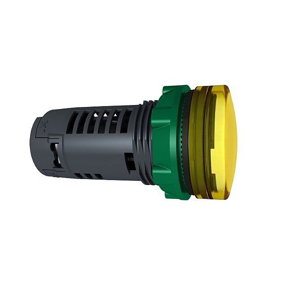 Sinalizador Monobloco Ø22Mm Plástico, Led De Alto Brilho, Amarelo, 230...240Vca XB5EVM8 SCHNEIDER
