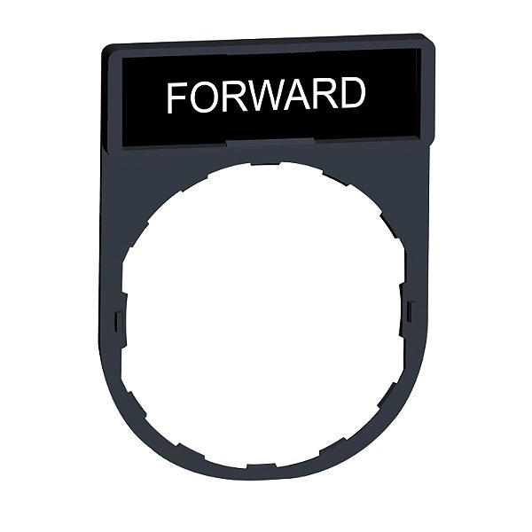 Porta Etiqueta 30X40Mm Preto Vermelho Forward ZBY2305 SCHNEIDER