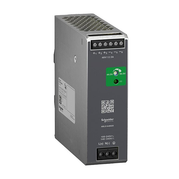 Fonte De Alimentação - 48 Vdc - 2,5 A - 120 W - 100/240 Vac Ou 140/340 Vdc - Monofásica ABLS1A48025 SCHNEIDER