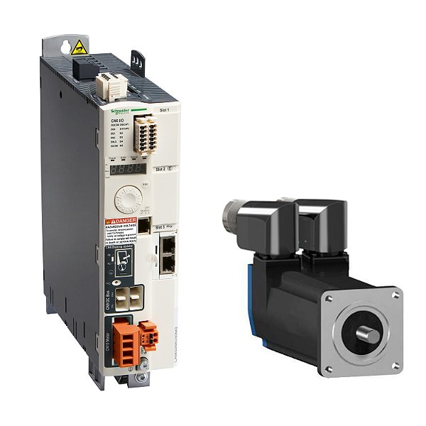 Servomotor De Baixa Inércia Com 55Mm De Flange - 0.8 Nm/6000 Rpm - Mono-Volta - Eixo Liso - Com Freio - Conector Angular - Ip 65/Ip 67 BSH0552T21F2A SCHNEIDER